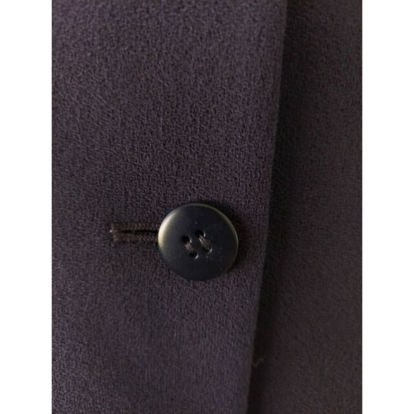 ARMANI COLLEZIONI Women's Navy Blue Textured Blazer Jacket Size 8 Made In Italy - Picture 9 of 12